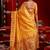 Yellow woven paithani silk saree with blouse