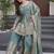 Sky blue color fendy silk fabric designer embroidery work partywear suit