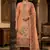 Rust color ethnic partywear salwar kameez for ceremonial looks
