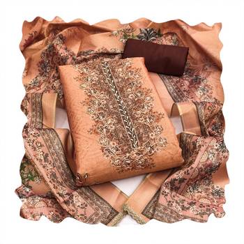 Rust color ethnic partywear salwar kameez for ceremonial looks 2