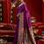 Purple woven paithani silk saree with blouse