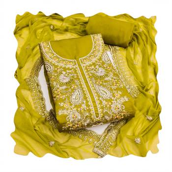 Mustard color cotton fabric designer ceremonial suit 2