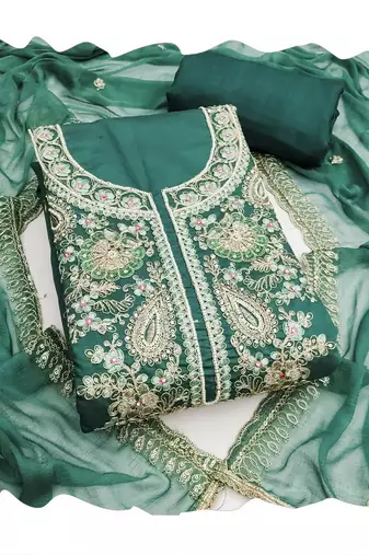 Rama color cotton fabric designer ceremonial suit