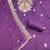 Purple color cotton fabric designer ceremonial suit
