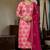 Magenta color maslin fabric stylish partywear salwar kameez