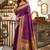 Purple woven paithani silk saree with blouse