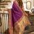Purple woven paithani silk saree with blouse