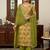 Mahendi color maslin fabric stylish partywear salwar kameez