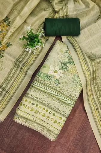Green color ethnic partywear salwar kameez for ceremonial looks