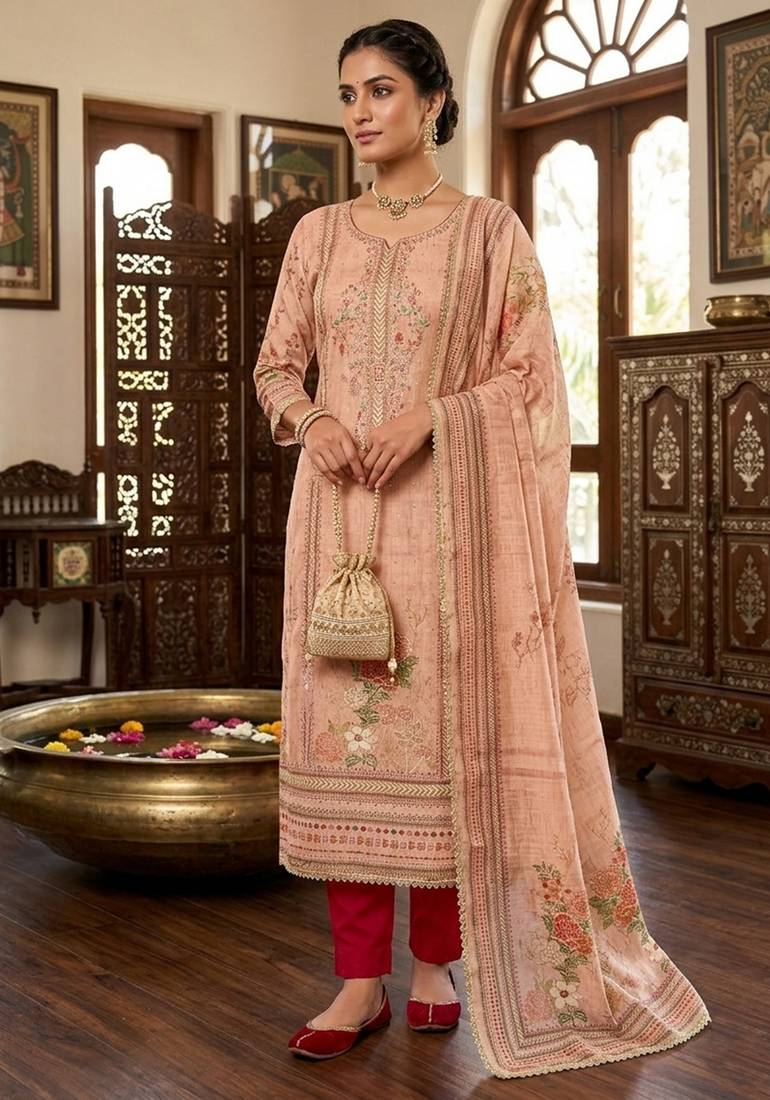 Maroon color ethnic partywear salwar kameez for ceremonial looks