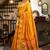 Yellow woven paithani silk saree with blouse