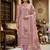 Purple color ethnic partywear salwar kameez for ceremonial looks