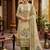 Pista color ethnic partywear salwar kameez for ceremonial looks