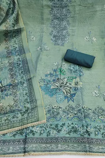 Blue color ethnic partywear salwar kameez for ceremonial looks