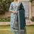 Sky blue color beautiful printed with hand work cotton silk fabric salwar kameez