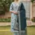 sky blue cotton silk salwar kameez with jacquard dupatta set