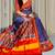 Purple Color Lagadi Patta and weaved zari border Work Silk Patola Saree