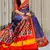 Purple Color Lagadi Patta and weaved zari border Work Silk Patola Saree