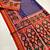 Purple Color Lagadi Patta and weaved zari border Work Silk Patola Saree