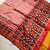 Red Color Lagadi Patta and weaved zari border Work Silk Patola Saree