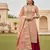 Peach color beautiful printed with hand work banarasi cotton fabric salwar kameez