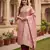 Pink color beautiful printed with hand work banarasi cotton fabric salwar kameez