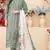 green cotton salwar suit with embroidered print work