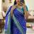 Blue Color Zari Woven  Silk Sarees