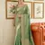 Green tissue silk fabric designer ceremonial saree