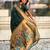 Dark green color paithani silk fabric beautiful traditional rich saree