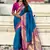 Firozi color heavy  woven paithani gala designer soft silk saree