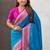 Firozi color heavy  woven paithani gala designer soft silk saree