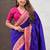 Violet color heavy  woven paithani gala designer soft silk saree
