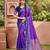 Purple color smart and ethnic woven designer soft silk saree