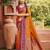 Orange color smart and ethnic woven designer soft silk saree