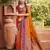 Orange color smart and ethnic woven designer soft silk saree