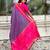 Lavender color woven meenakari ikkat designer patola silk saree