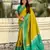 Mahendi woven meenakari ikkat designer patola silk saree