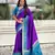 Purple color woven meenakari ikkat designer patola silk saree