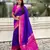 Violet color woven meenakari ikkat designer patola silk saree