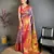 Purple Color Weaving  Zari Border art silk saree 