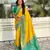 Yellow color woven meenakari ikkat designer patola silk saree