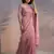 Coral rasberry silk fabric beautiful embroidered girlie saree