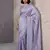 Lavender color rasberry silk fabric beautiful embroidered girlie saree