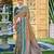 Rama color beautiful soft silk woven designer saree