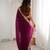 Wine color stylish fendy satin silk fabric bollywood style saree
