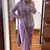 Lavender silk blend saree set with embroidered jacket blouse