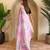Light purple viscose embroidered saree