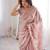 Pink embroidered silk blend saree