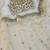 Cream embroidered saree with gold sequins-work